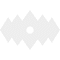 Ekena Millwork Zoe Architectural Grade PVC Ceiling Medallion, 24"W x 16"H x 3"ID x 7 1/2"C x 1"P, One-Piece CMP24X16ZE-03000 - alternate 4